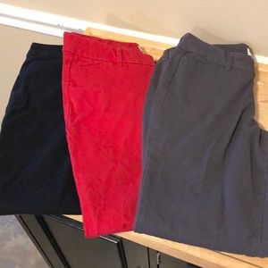 3 pair of pixie dress pants
